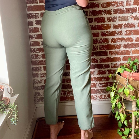Y2K high rise sage green trousers - Picture 4 of 9